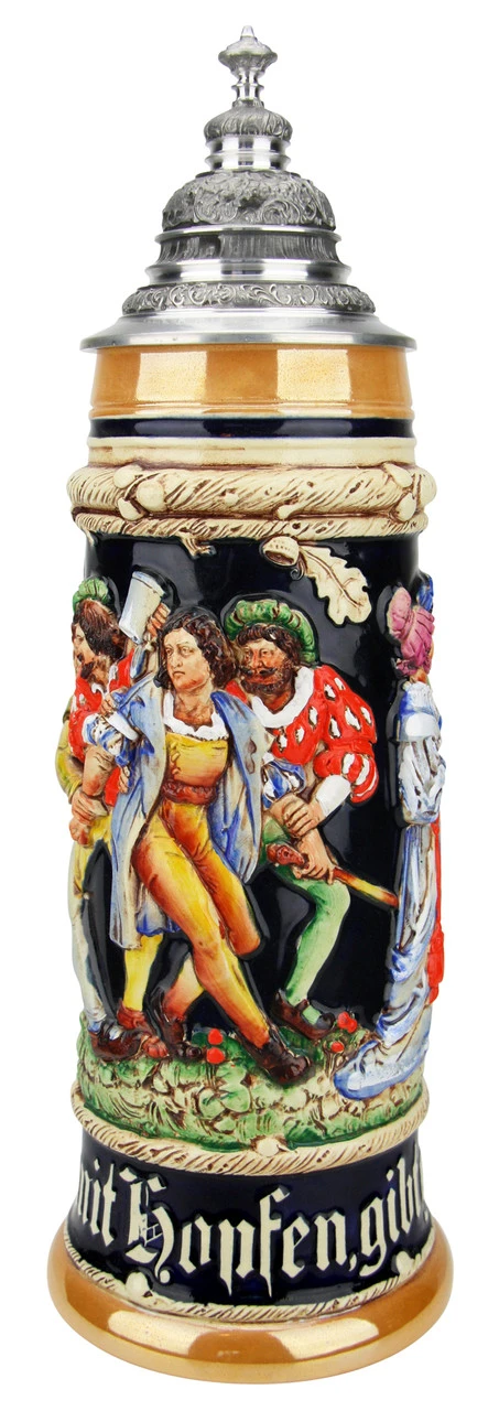 The Freeloader Traditional Style Beer Stein | 2 Liter 4 The Freeloader Traditional Style Beer Stein | 2 Liter - Image 2