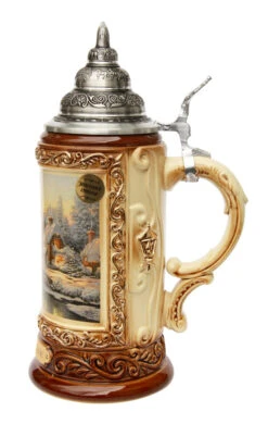 Thomas Kinkade Cobblestone Christmas Beer Stein 6 Thomas Kinkade Cobblestone Christmas Beer Stein -Beer Stein Store Thomas Kinkade Cobblestone Christmas Beer Stein K7704 RS SM 74938.1507298737
