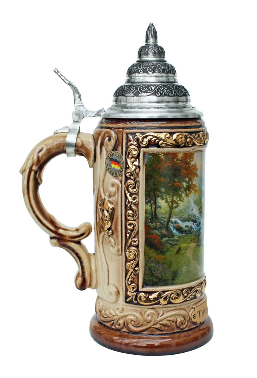 Thomas Kinkade Mountain Paradise Beer Stein 5 Thomas Kinkade Mountain Paradise Beer Stein - Image 3