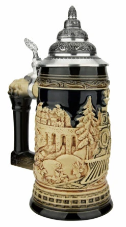 Train Beer Stein | Antique Style 13 Train Beer Stein | Antique Style -Beer Stein Store Train Beer Stein Antique Style K940EZ LA SM 96928.1631571572
