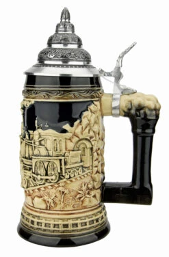 Train Beer Stein | Antique Style 10 Train Beer Stein | Antique Style -Beer Stein Store Train Beer Stein Antique Style K940EZ RS SM 26640.1631571655
