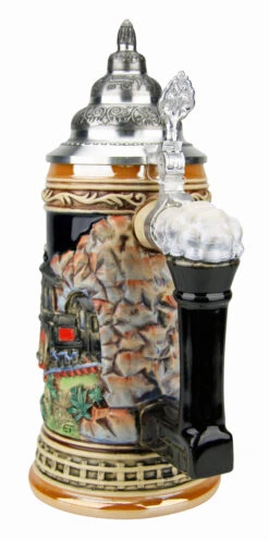 Train Beer Stein -Beer Stein Store Train Beer Stein K940 Back SM 66190.1495575261