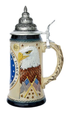 US Air Force Beer Stein 6 US Air Force Beer Stein -Beer Stein Store US Air Force Beer Stein K727AF RS SM 26646.1401399219