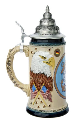 US Coast Guard Beer Stein 7 US Coast Guard Beer Stein -Beer Stein Store US Coast Guard Beer Stein K727CG LS SM 61854.1401399454