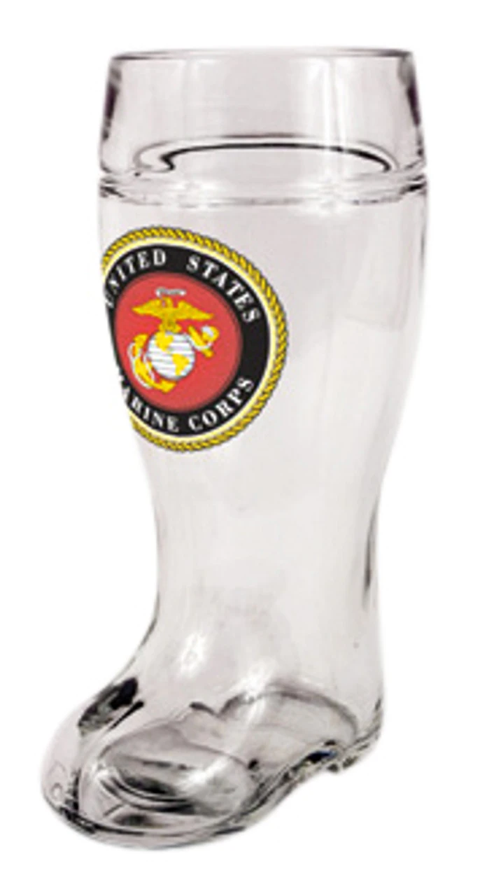 US Marines Glass Beer Boot 1 Liter 3 US Marines Glass Beer Boot 1 Liter