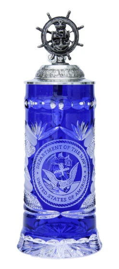US Navy Lord Of Crystal Beer Stein
