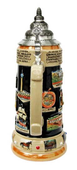 United States Panorama Beer Stein 8 United States Panorama Beer Stein -Beer Stein Store United States Panorama Beer Stein K309US Back SM 75987.1446647860