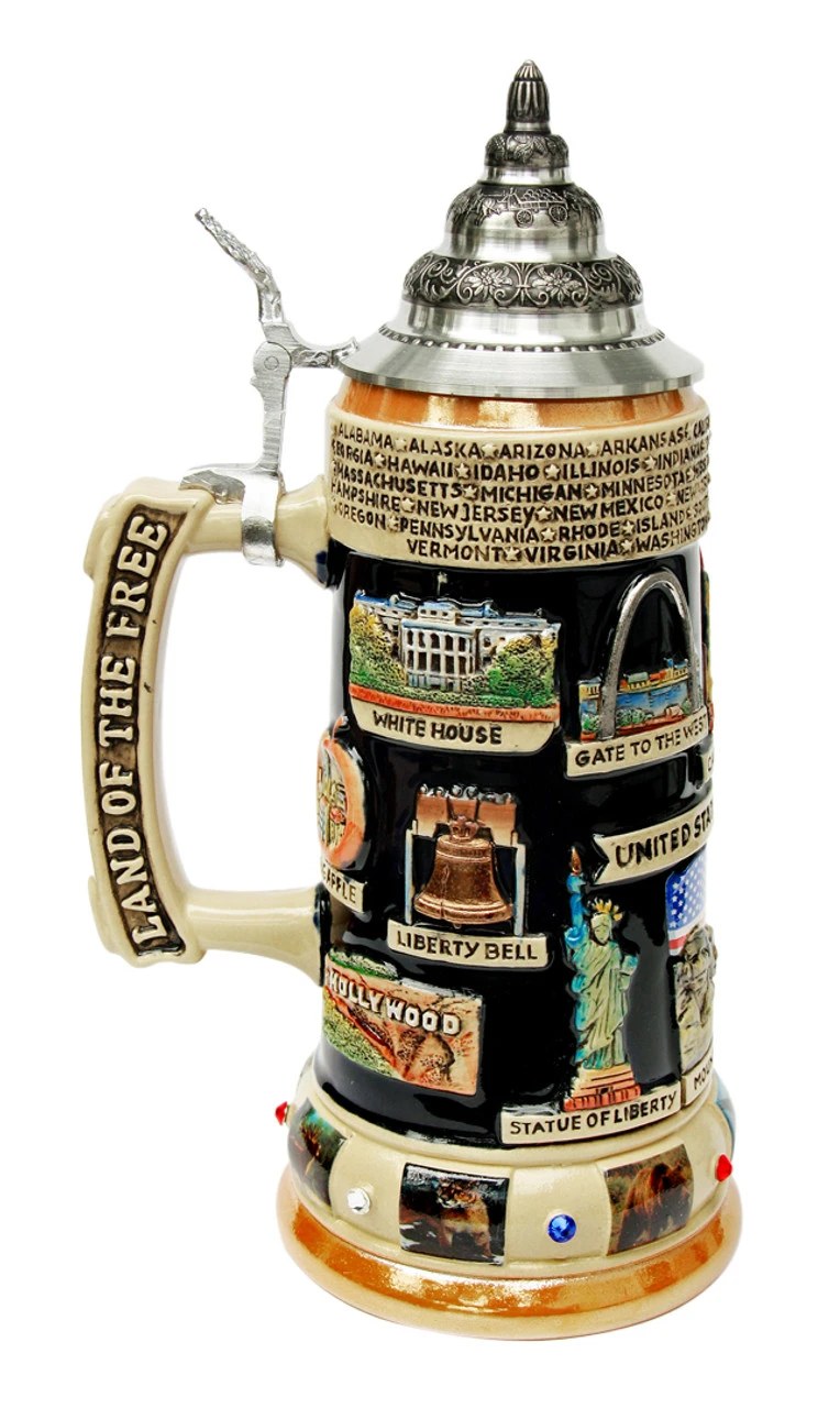 United States Panorama Beer Stein 6 United States Panorama Beer Stein - Image 4