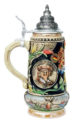 Van Gogh And Rembrandt Artist Beer Stein 7 Van Gogh And Rembrandt Artist Beer Stein -Beer Stein Store Van Gogh and Rembrandt Artist Beer Stein K10191 LS SM 91083.1395850690