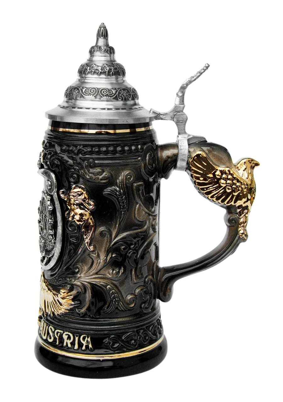 Vienna Eagle Handle Beer Stein 0.4 Liter 5 Vienna Eagle Handle Beer Stein 0.4 Liter - Image 3