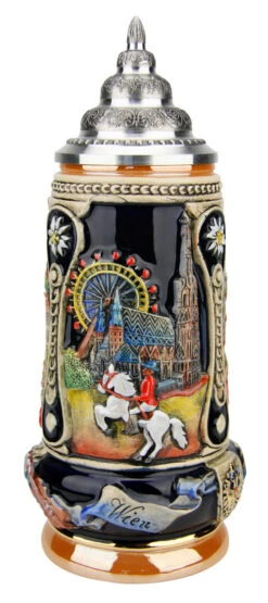 Vienna, Salzburg, Innsbruck Austria Beer Stein 9 Vienna, Salzburg, Innsbruck Austria Beer Stein -Beer Stein Store Vienna Salzburg Innsbruck Austria Beer Stein K303WSI FNT SM 97614.1490043224