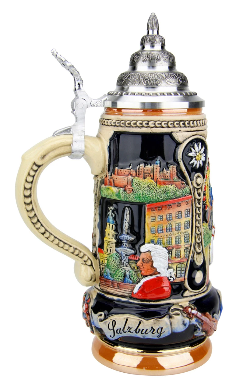 Vienna, Salzburg, Innsbruck Austria Beer Stein 8 Vienna, Salzburg, Innsbruck Austria Beer Stein - Image 6