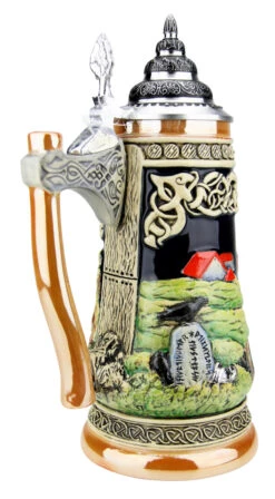 Viking Beer Stein With Axe Handle 14 Viking Beer Stein With Axe Handle -Beer Stein Store Viking Beer Stein with Axe Handle K325 B1 SM 63344.1527115251