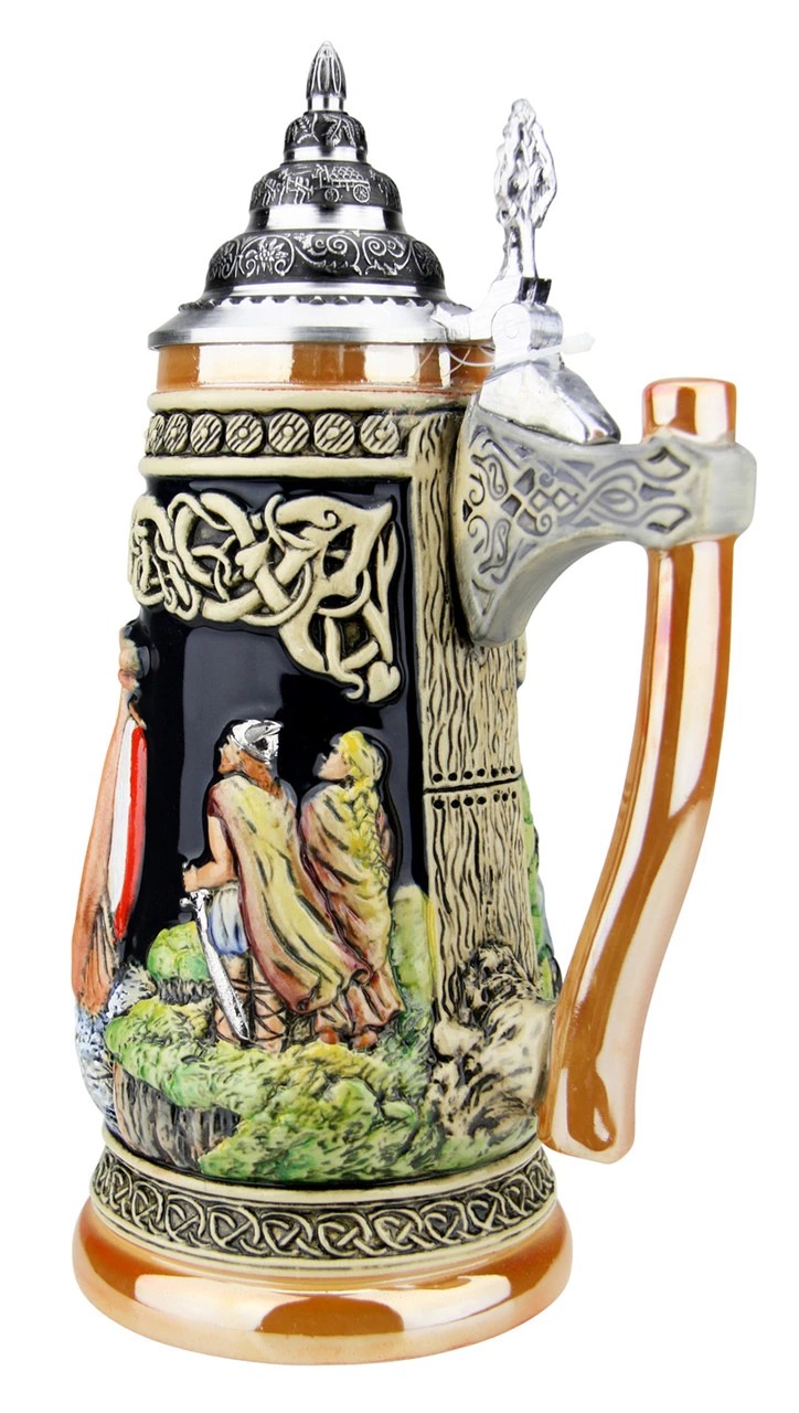 Viking Beer Stein With Axe Handle 9 Viking Beer Stein With Axe Handle - Image 7
