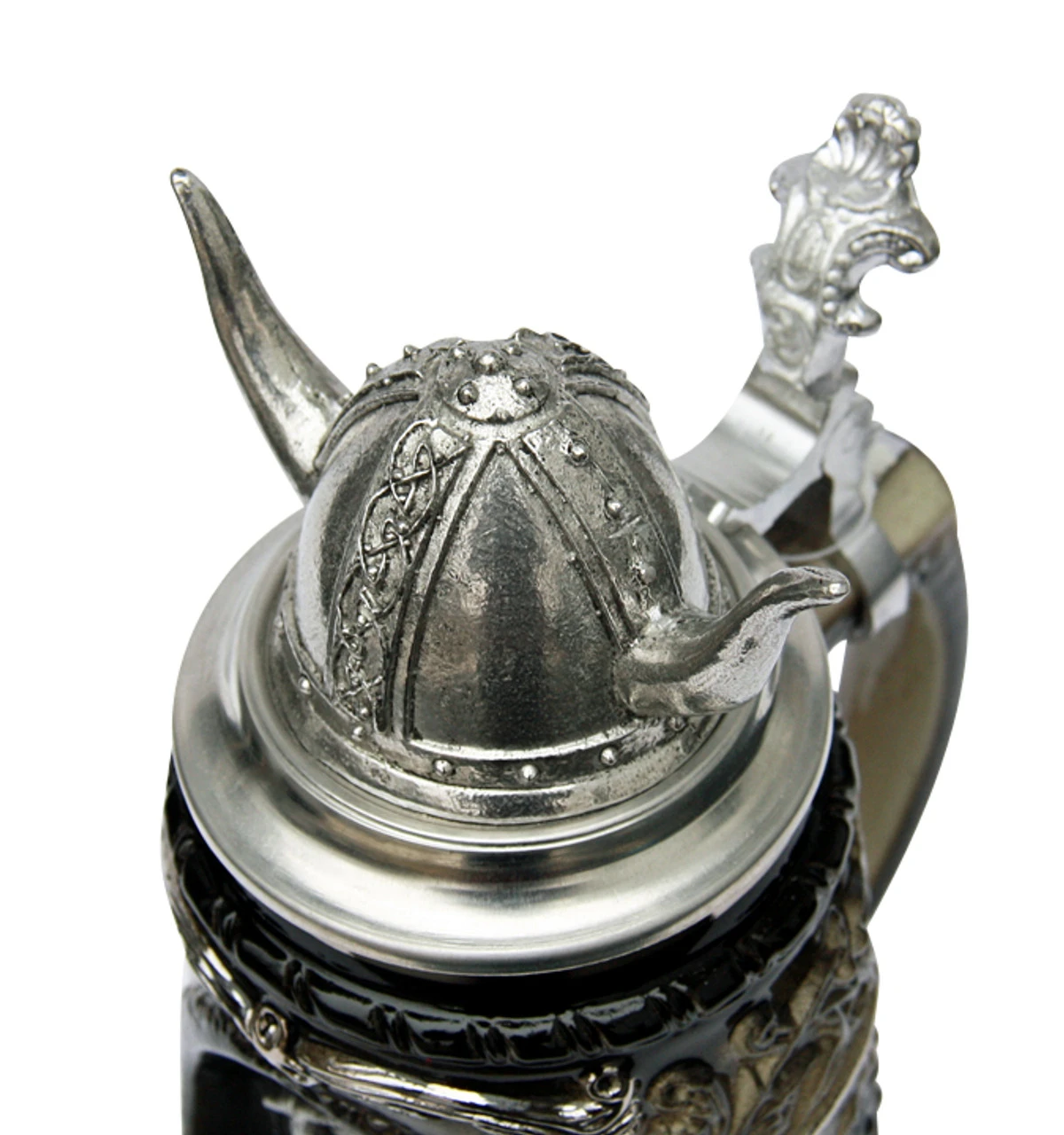 Viking Grotto Beer Stein With Helmet Lid 6 Viking Grotto Beer Stein With Helmet Lid - Image 4