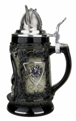Viking Ship Grotto Beer Stein With Helmet Lid 12 Viking Ship Grotto Beer Stein With Helmet Lid -Beer Stein Store Viking Ship Grotto Beer Stein with Helmet Lid K337SSH RS SM 85186.1516776031