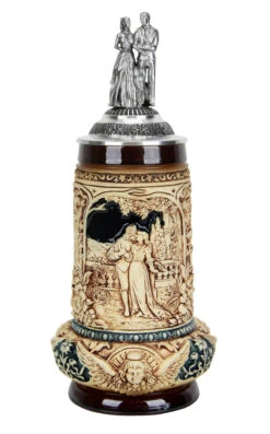 Wedding Beer Stein Antique Style With Pewter Bride And Groom Figure Lid 9 Wedding Beer Stein Antique Style With Pewter Bride And Groom Figure Lid -Beer Stein Store Wedding Beer Stein Antique Style with Pewter Bride and Groom Figure Lid KT103EL FNT SM 66383.1493401358