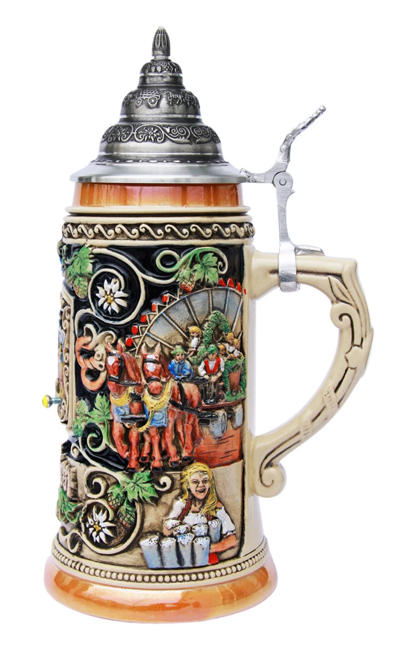Window To Oktoberfest Dancing Couple Munich Beer Stein 6 Window To Oktoberfest Dancing Couple Munich Beer Stein - Image 4